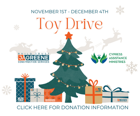 J.A. Greene Construction Toy Drive 2025